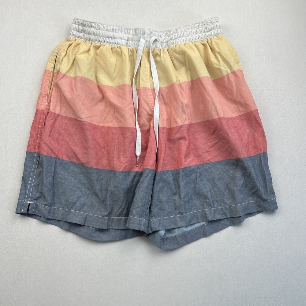 Chubbies Swim Trunks Shorts Mens Small Striped 7in Inseam Stretch Lined